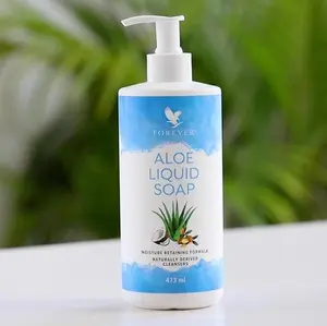 Forever Aloe Liquid Soap - Gentle & Versatile Cleanser with Argan Oil & Jojoba for Sensitive Skin - Gluten Free & Vegan Friendly - 473 ml
