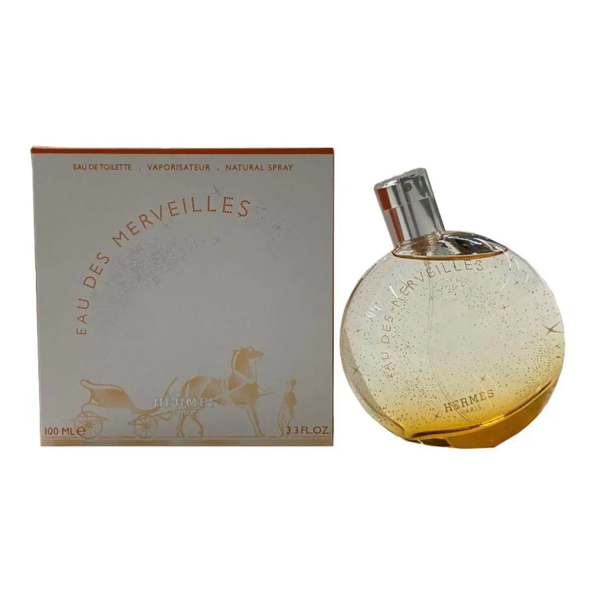 Hermes Eau Des Merveilles Casual Women's Fragrance, Women's EDT Spray, 3.4 Fl Oz, New In Box
