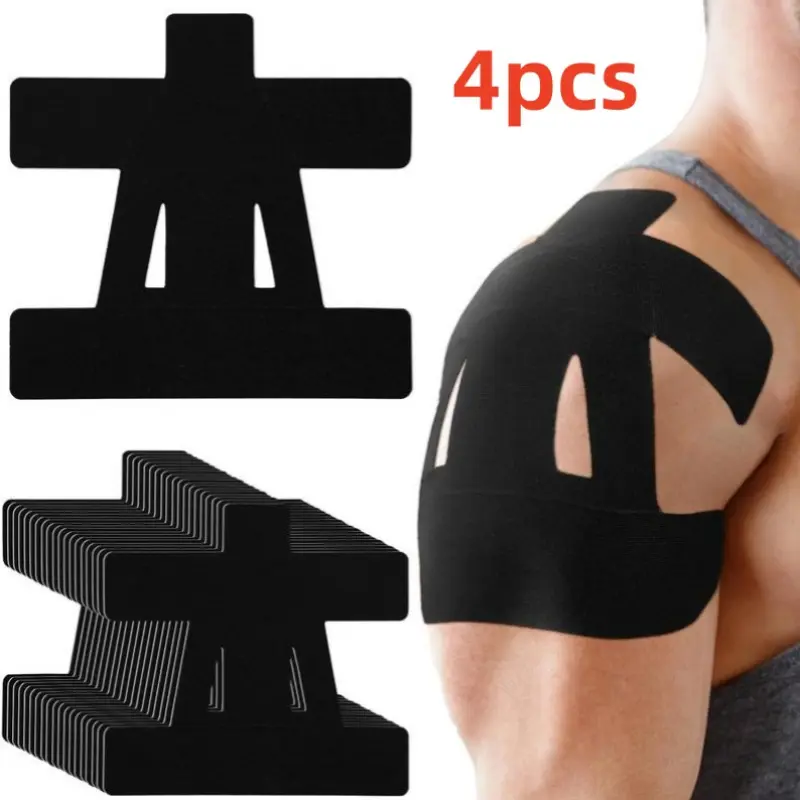 pre-cut KT tape,elastic therapeutic tape,latex free muscle tape,water resistant sweatproof sports tape,hypoallergenic adhesive tape,pain relief muscle support tape,injury recovery athletic tape,no scissors needed pre-cut strips
