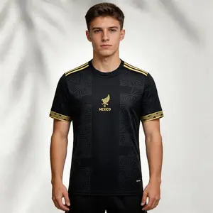2025  Black Short Sleeve Soccer Jersey