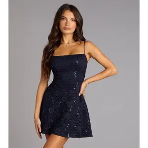 Twinkle Nights Sequin Skater Dress