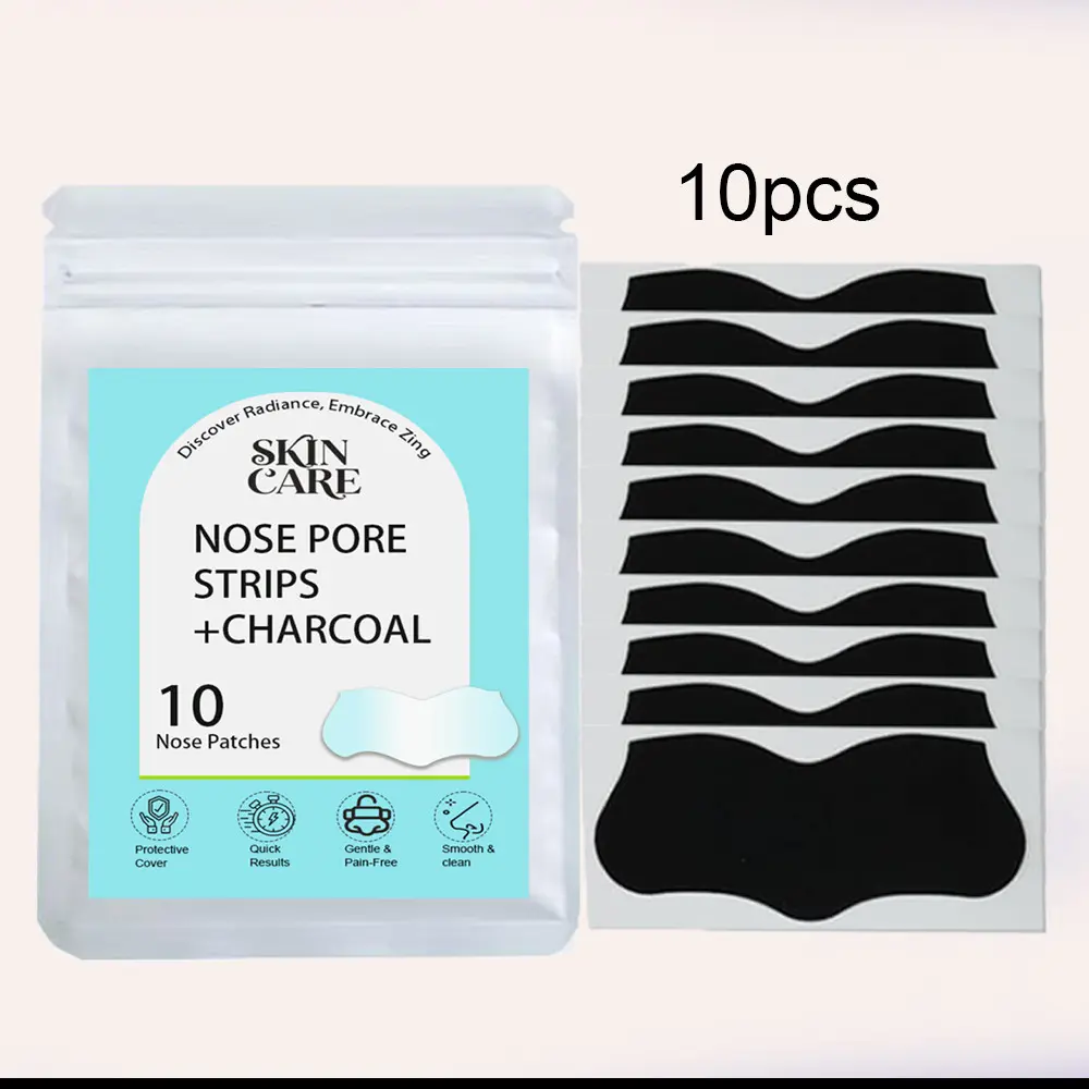 10pcs Deep Cleaning Nose Patches, Nasal Patch, Nose Strips, One Patch Per Use, Purifies Pores, Smooth Nose, Clean + Constrict Dual Function, Suitable for All Skin Types