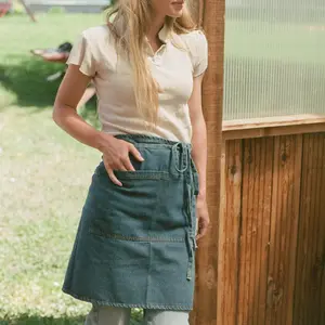 Denim Half Apron - From Kitchen to Garden