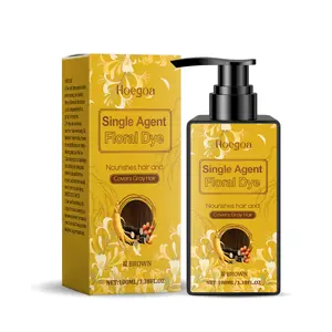 Hoegoa Brown Hair Dye - Safe Ingredients, Quick 15-Minute Hair Dyeing, Daily Hair Care, Dyeing and Care Combined Formula, Long-Lasting Shine Lock 100ml/3.38oz