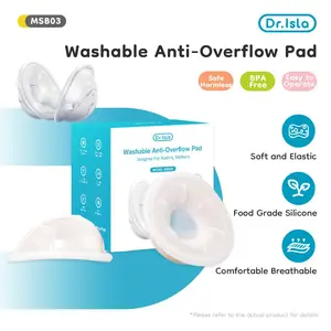 Dr.Isla Overflow Pad 50ML - Hands-Free Silicone Nursing Cup, Reusable Milk Collector for Breastfeeding, Leak-Proof Design MSB03