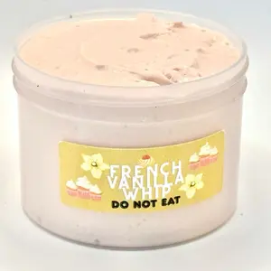 Bubbaboo French Vanilla Whip 8 oz Best Selling Thick Butter Slime - Non-Eatable Sensory Toy fun freebies with every order!