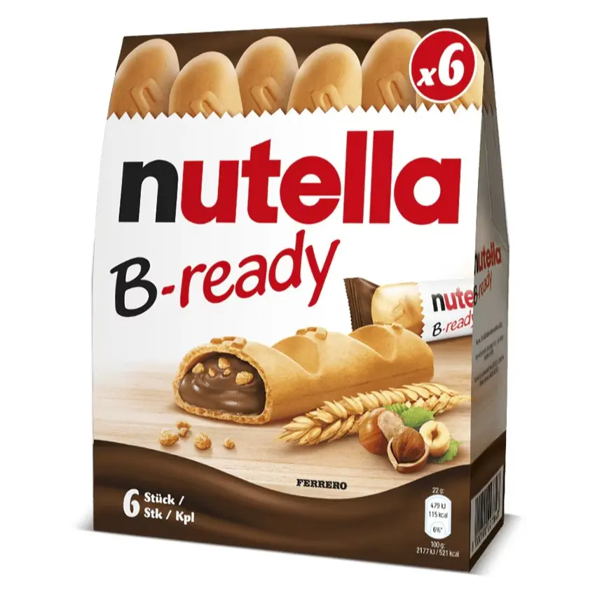 Nutella B-ready T6 - 255gr (9oz) - Delicious Snack