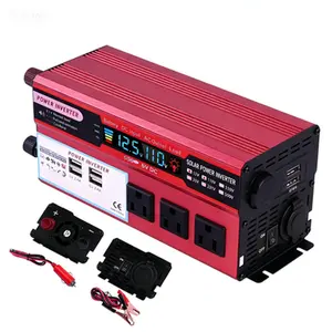 5000W Portable Vehicle Power Inverter DC 12V to 110V AC with Cooling System, Ideal for RV Camping Travel and Outdoor Activities