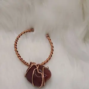 Carnelian cuff bracelet