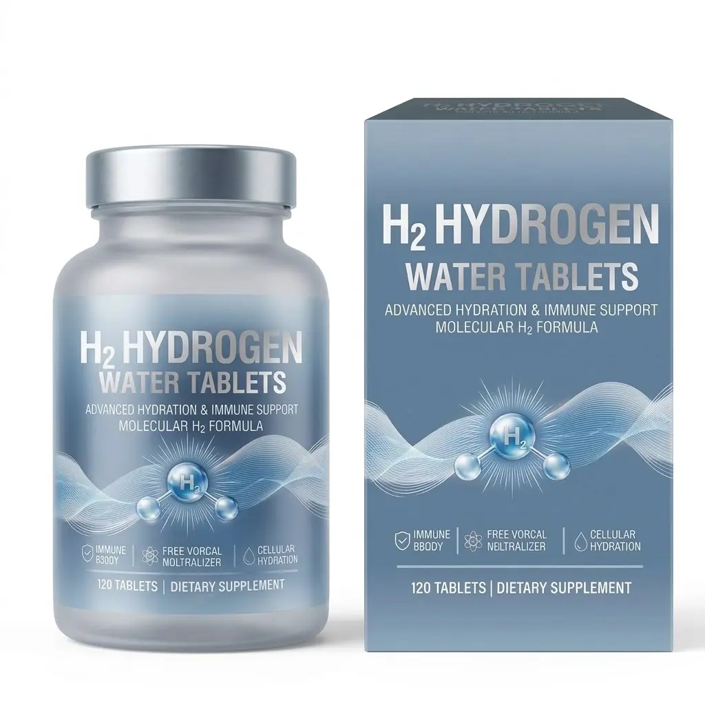 Hydrogen Water Tablets - 120 Fast-Dissolving Dietary Supplement Tablets for Advanced Hydration Support, Non-GMO, Lab Tested