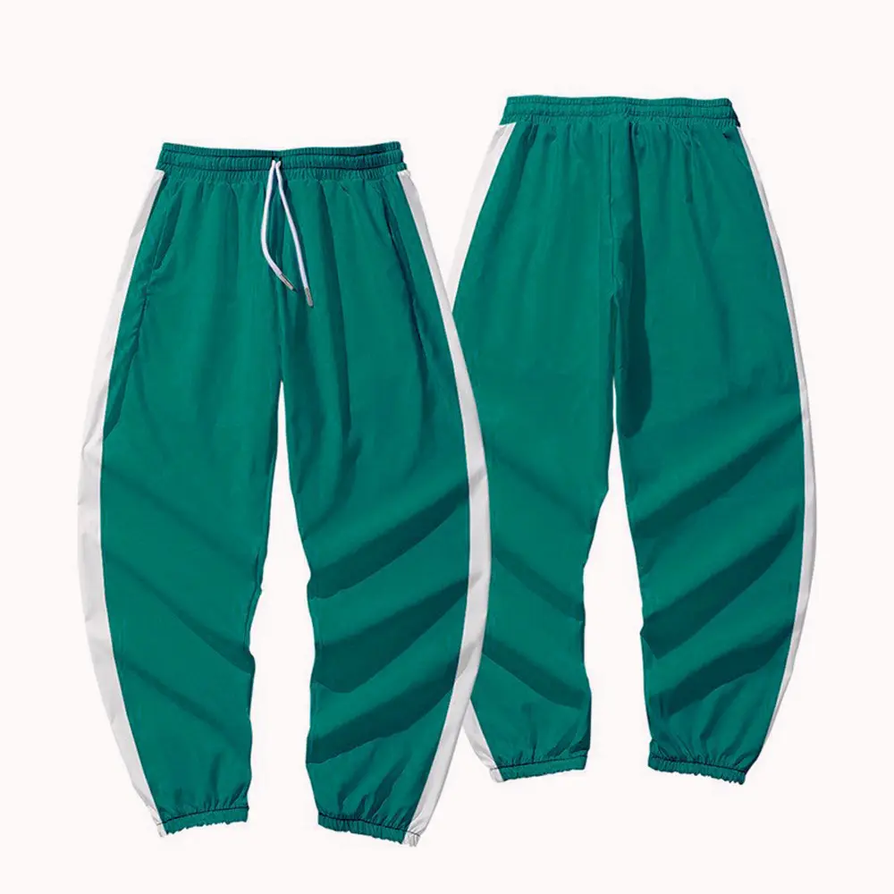 Green solid color ankle pants