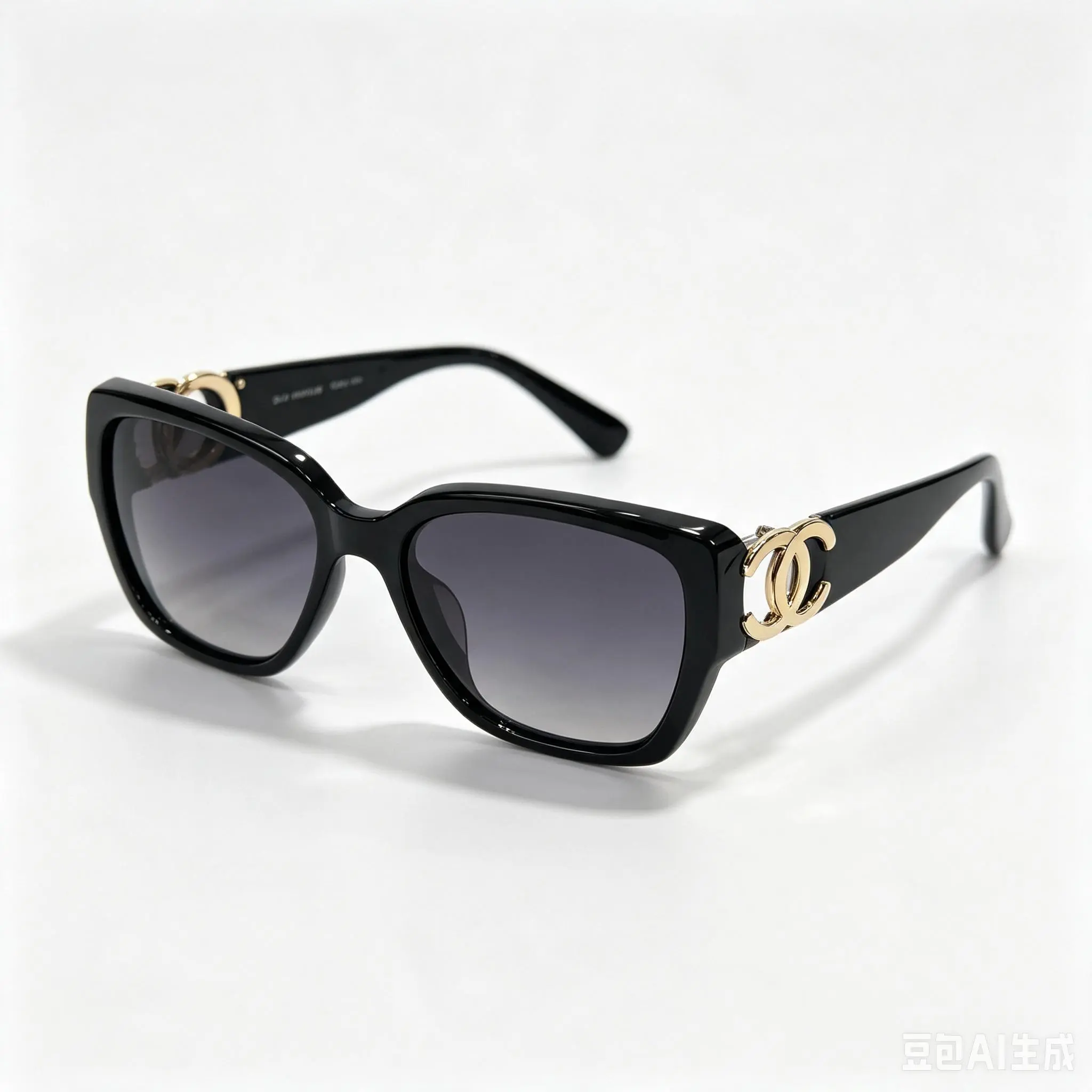 Pre-owned Chanel Coco Sunglasses/Eyewear – Heart, Pearl, Camellia – Black & Gold 4000038830200