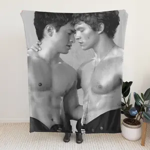 Hollanov Theme Heated Rivalry Characters Blanket, Soft Flannel Throw for Home, Office, Camping, Sofa and Bed, Gift for Friends