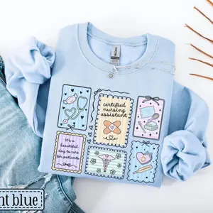 Certified Nursing Assistant Sweatshirt • CNA Sweater • CNA Work Crewneck • Nurse Aide Gift • CNA Crew Group Pullover • Nurse Assistant Gifts