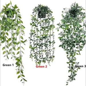 Artificial Hanging Plant without Pot, 1 Counts Fake Hanging Plant, Hanging Plant Vines, Decorative Plant for Home Living Room Bedroom Dining Room, Home Decor, Garden Accessories