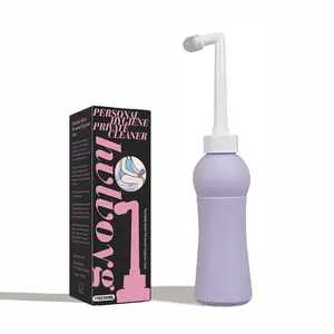 17 OZ Peri Bottle for Postpartum,Perineal Bottle for Postpartum Essential,  Portable Bidet, Upside Down Peri Bottle for Postpartum Recovery, Postpartum Care with Carrying Bag (Blue, L)