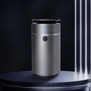Smart car fragrance diffuser, rechargeable waterless diffuser, suitable for pure essential oils, smart air freshener concentration odor level
