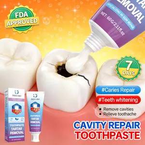 ZKRICARO cavity repair toothpaste is FDA certified to repair cavities, strengthen tooth enamel, remove plaque, protect oral health, and contains natural extracts.