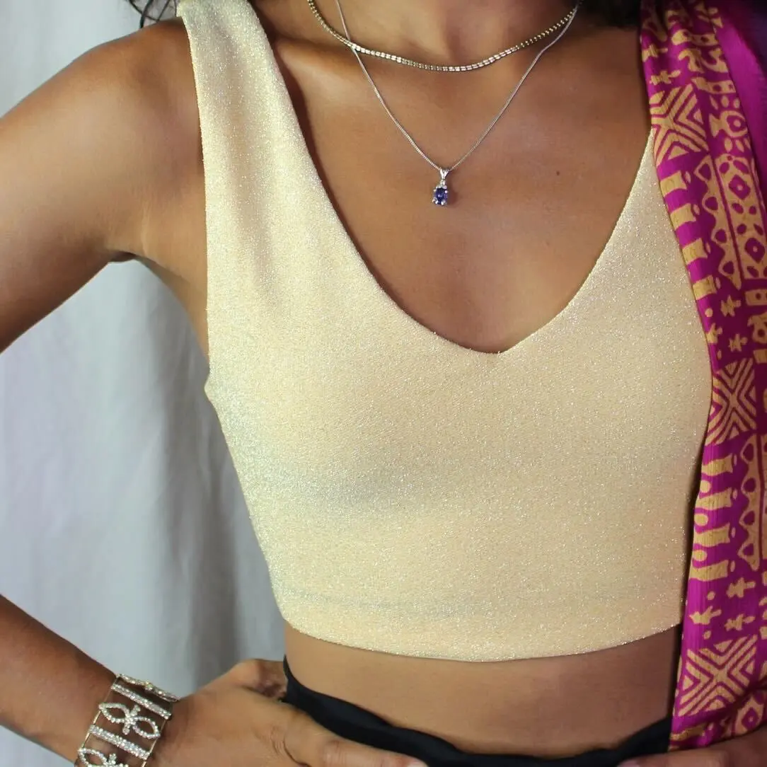 The Gold Standard Sleeveless Sari Blouse