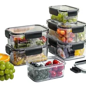 1 Pc Food Storage Containers Set Stackable Lunch Container White Lid Kitchen Seasoning Box Organizer Jars for Cereals Jar Outdoor Picnic Preservation Box Plastic Storage Containers