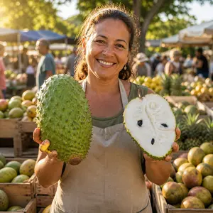 30 Soursop Fruit Seeds – Easy to Grow Tropical Graviola Tree, High Germination Rate, Year-Round Planting, Juicy Exotic Superfruit for Home Garden Indoor Outdoor