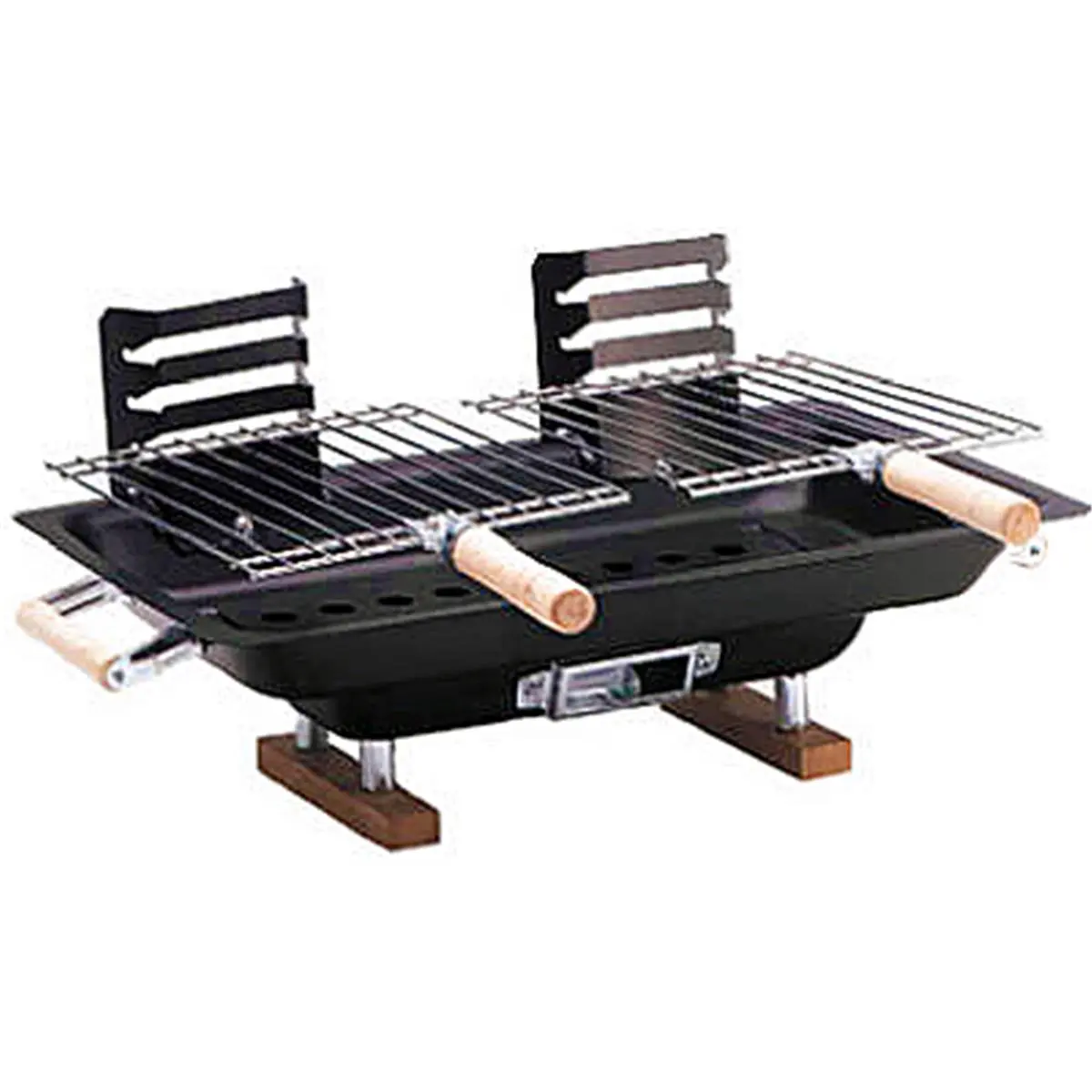 Kay Home Products 30002 10x17 in. Steel Hibachi Grill - Portable Charcoal Grill for Outdoor Charcoal BBQ Use, Charcoal Bbq Grills