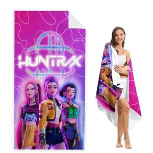 Hunter X Hunter Fashion Beach Towel/bath Towel, Classic Anime Print, Absorbent Towel, Perfect Gift, Home Essential, Suitable for Swimming, Yoga, Gym