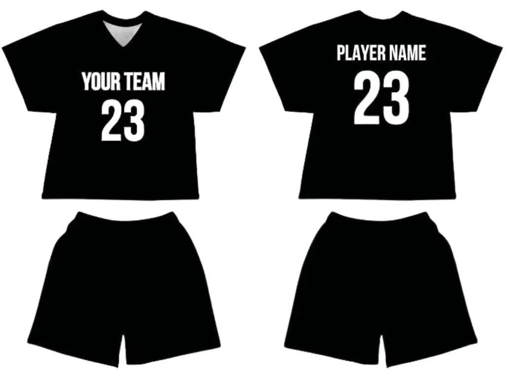 SGS Custom Lacrosse Jersey, Personalized Standard Design with Name & Number, Lacrosse Jersey for Men, Women, Youth & Kids, Black