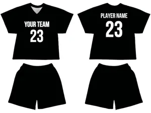 SGS Custom Lacrosse Jersey, Personalized Standard Design with Name & Number, Lacrosse Jersey for Men, Women, Youth & Kids, Black
