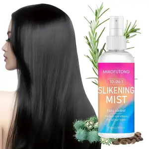 Keratin No-Rinse Hair Care Spray, Sharon Grade Anti-Heat Formula, Containing Moroccan Nut Oil, Keratin, and Coconut Oil, Lightweight and Non-Greasy, Suitable for Dry, Damaged, and Forked Hair, Creating Silky and Shiny Hair, Suitable for All Hair Types