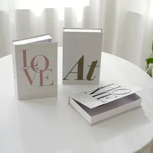 3pc Modern Decorative Faux Book Storage Box, Paper Material, Lightweight, Openable Design, Coffee Table Display, Home Decor, Stylish and Functional, need to assemble yourself