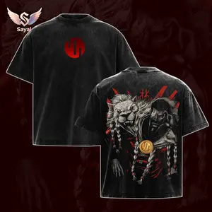 Grand Regent Thragg Viltrumite Empire Washed T-Shirt, Invincible Comics Graphic Vintage Tee, Heavyweight Cotton Oversized Streetwear, Unisex Anime Merch Clothing, Retro TV Show Fan Gift, Double Printed Premium Fabric Top