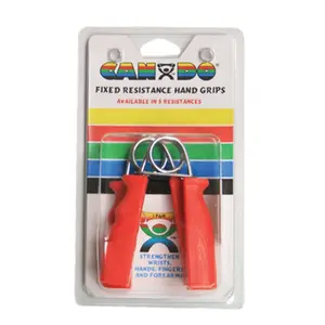212 MAIN Ergonomic Hand Grip Pair Set - Red, Light Resistance (6 Lbs), Rehabilitation Fitness Accessory with Adjustable Resistance Levels by Fabrication Enterprises