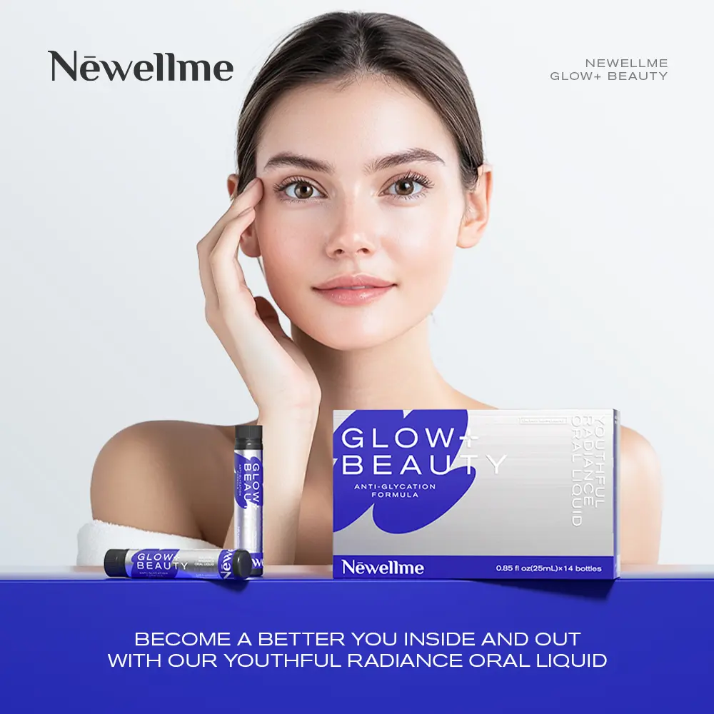NEWELLME【18,000mg Collagen】Fruit-Flavored Anti-Glycation Oral Liquid*With Hyaluronic Acid+PQQ Reduces Sugar Absorption & Improves Skin Aging/Dullness