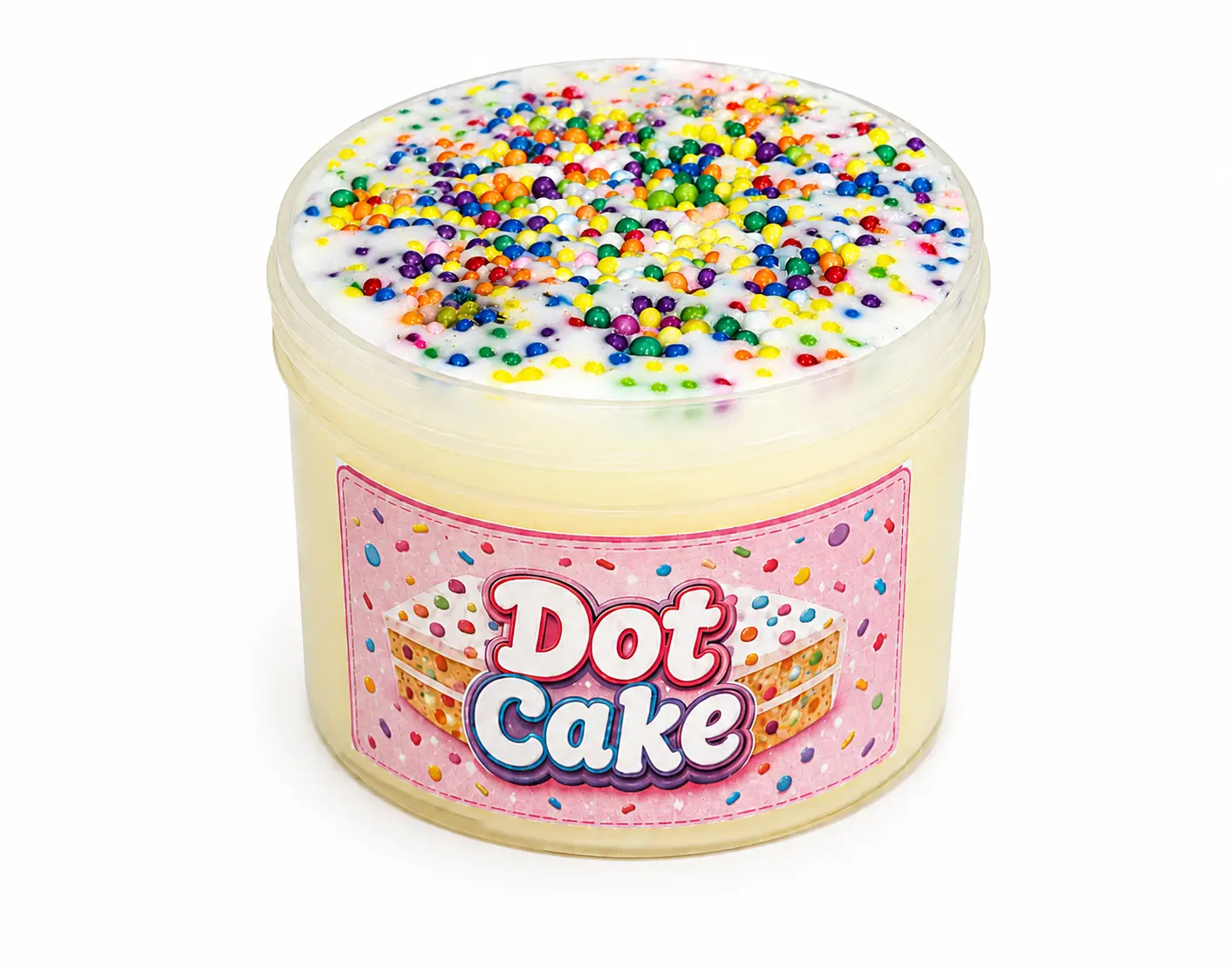 Dot Cake Frosted Butter Slime, Satisfying Squishy Squish Stress Relief Toy, Ages 8+ Classic Novelty Toy, Stress Relief Slime