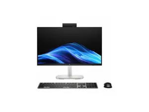 HP EliteStudio 8 AiO G1i All-in-One Computer - Intel Core Ultra 5 235 - vPro Technology - 16 GB - 512 GB SSD - 23.8" Full HD Touchscreen - Desktop - Pike Silver - Intel Q870 Chip - 1920 x 1080 -