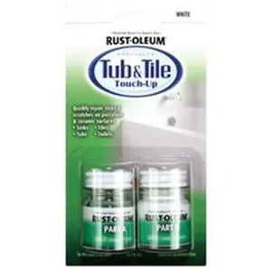 Rust-Oleum 233907 2 Part Tub & Tile Touch Up Specialty Kit, White