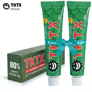 TKTX Tattooing Anesthetic Cream-Green 80% Upgrade Edition-Painless Tattooing-Efficient Anesthetic Formula to Realize Professional Tattooing Experience.