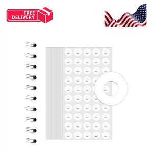 4000 PCS Self-Adhesive Hole Reinforcement Stickers, 1/4" Diameter