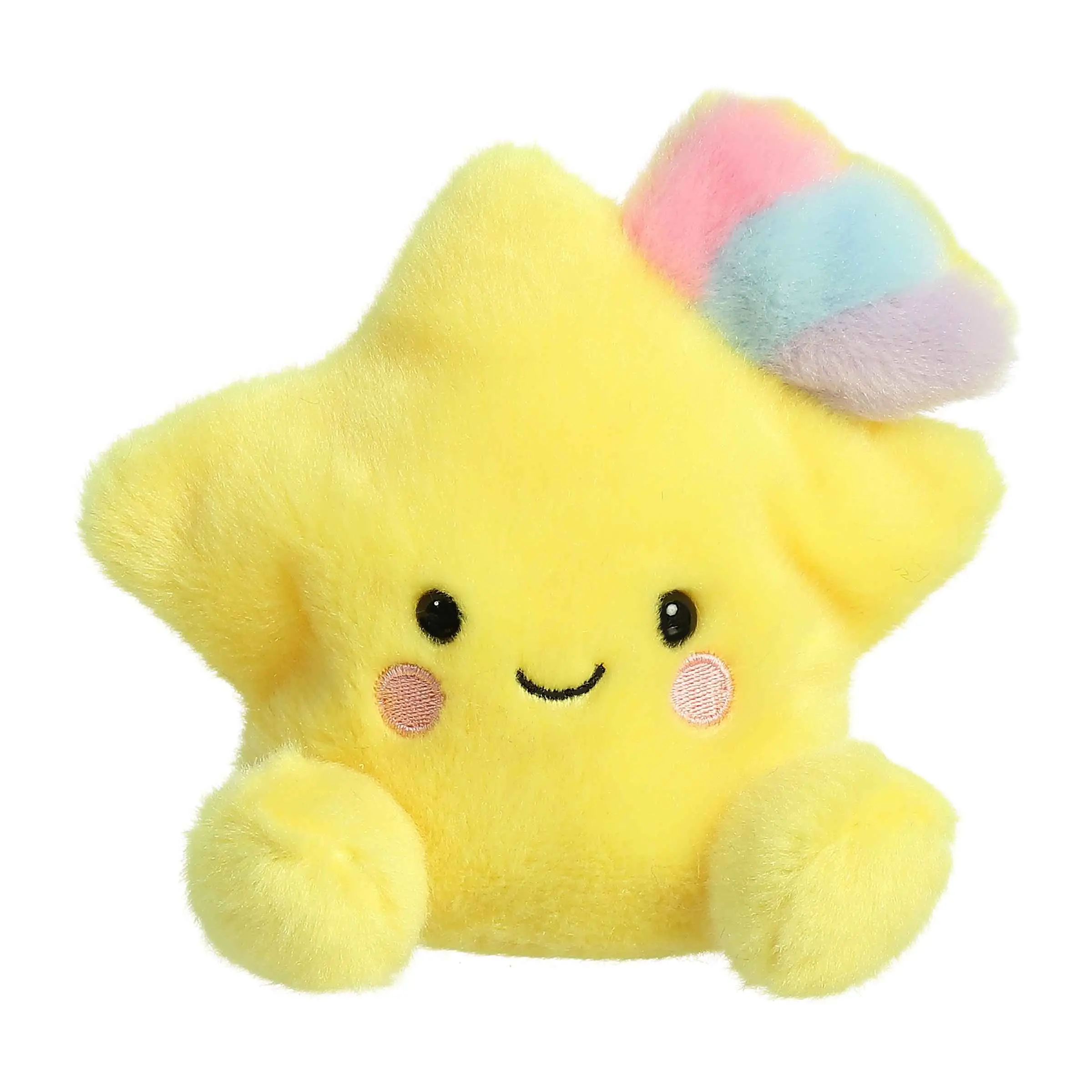 Palm Pals Adorable Pisces Star 5 inch Yellow Mini Soft Plush Collectable Stuffed Animal