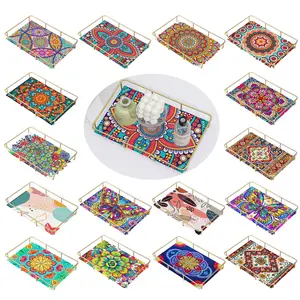 DIY Handmade Diamond Painting — Simple, Multifunctional Storage Tray for the Bathroom; An Essential Organizer for Kitchens and Restrooms