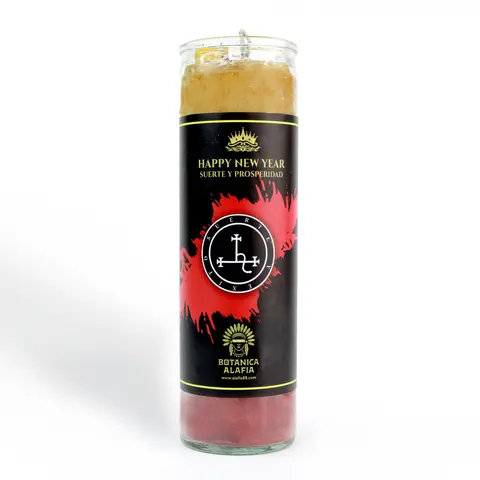 New Year Cylinder Bronze Aroma Candle, Home Decor Item for Clarity Enhancement