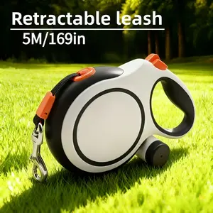 Retractable dog leash | Safety leash, Heavy duty anti-collision, 360 ° anti-winding, No Tangle Leash, one-button control, with removable poo storage bag, durable ABS material, suitable for walking and running