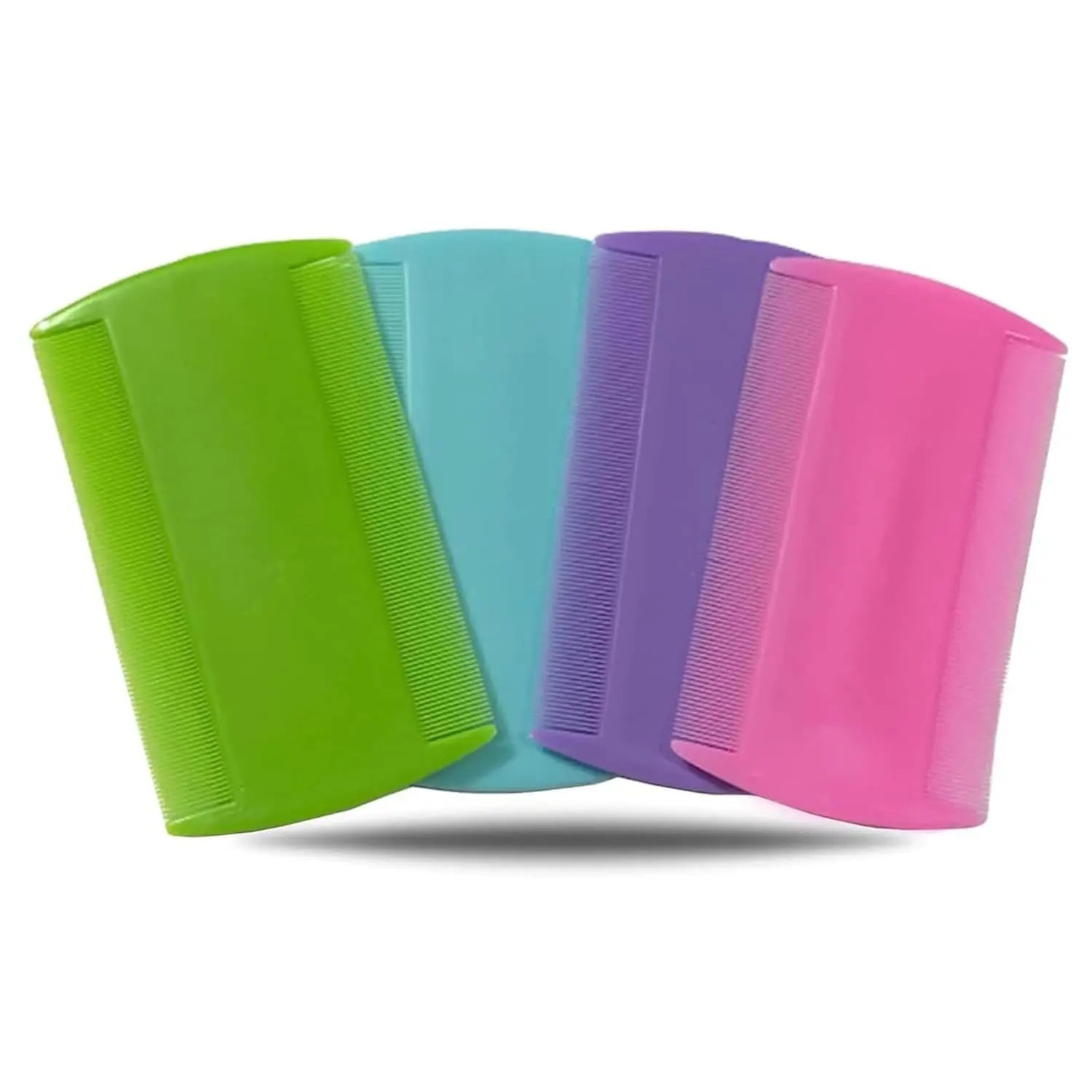 4 Pcs Hair Comb Double Sided Fine Tooth Combs Multi Color Grooming Combs.
