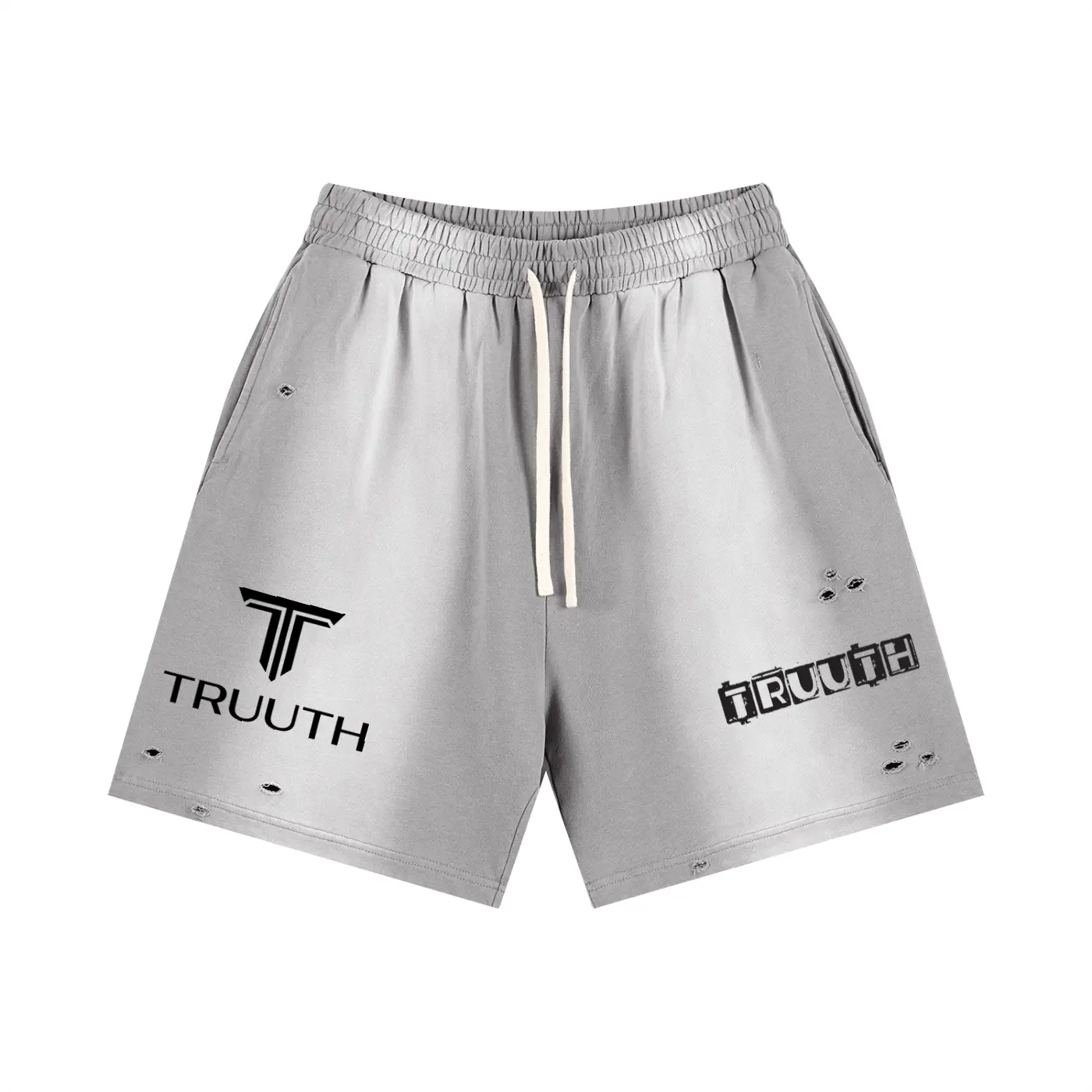 TRUUTH Sun Fade Distressed Shorts