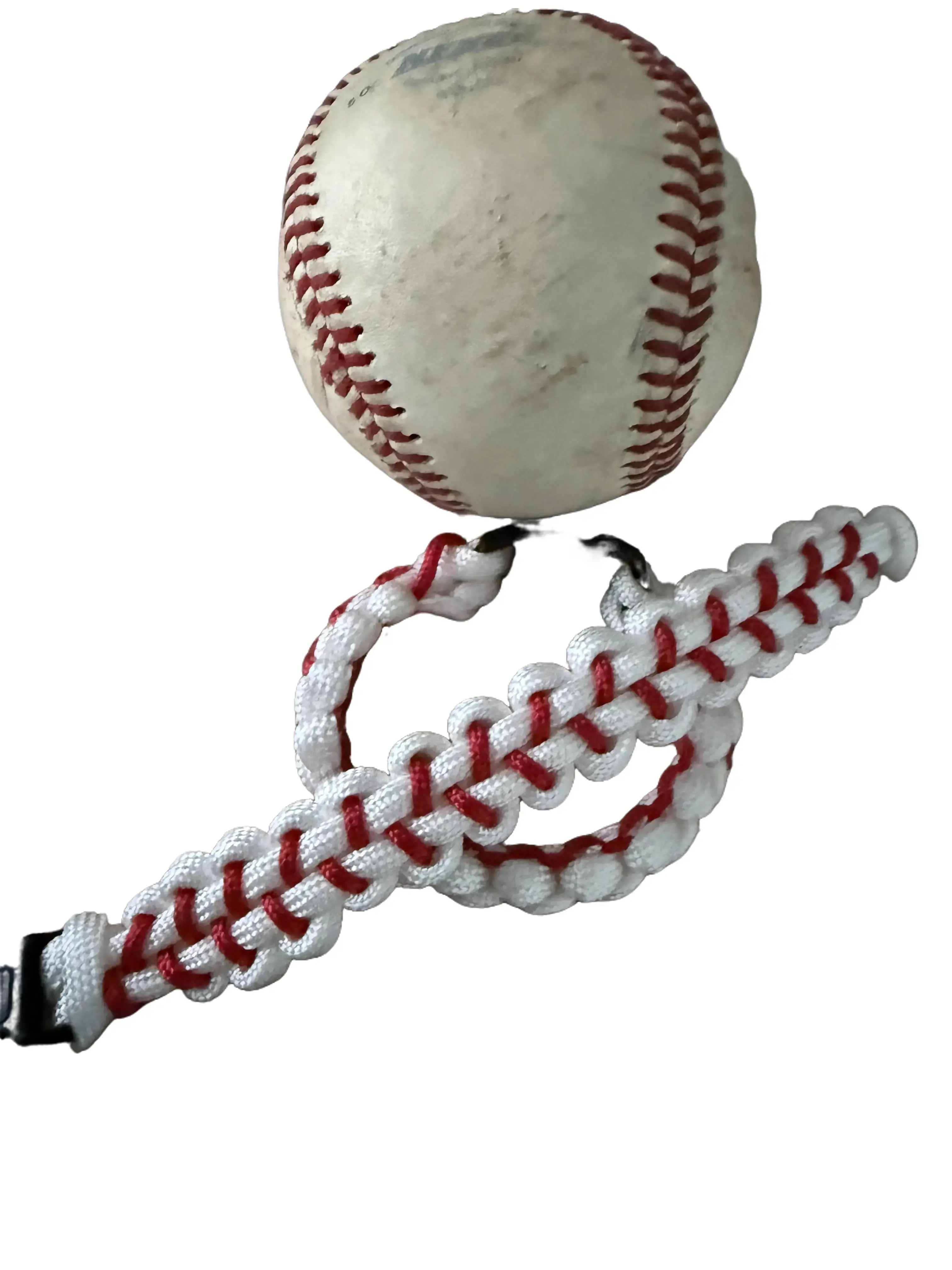 Sports & Outdoor Unisex Baseball Paracord Bracelet - Made to Your Size Ball Sports Accessory for Baseball Enthusiasts
