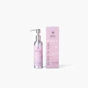 Natural Vegan Body Wash (Rose or Coconut) Gentle & Hydrating for All Skin Types