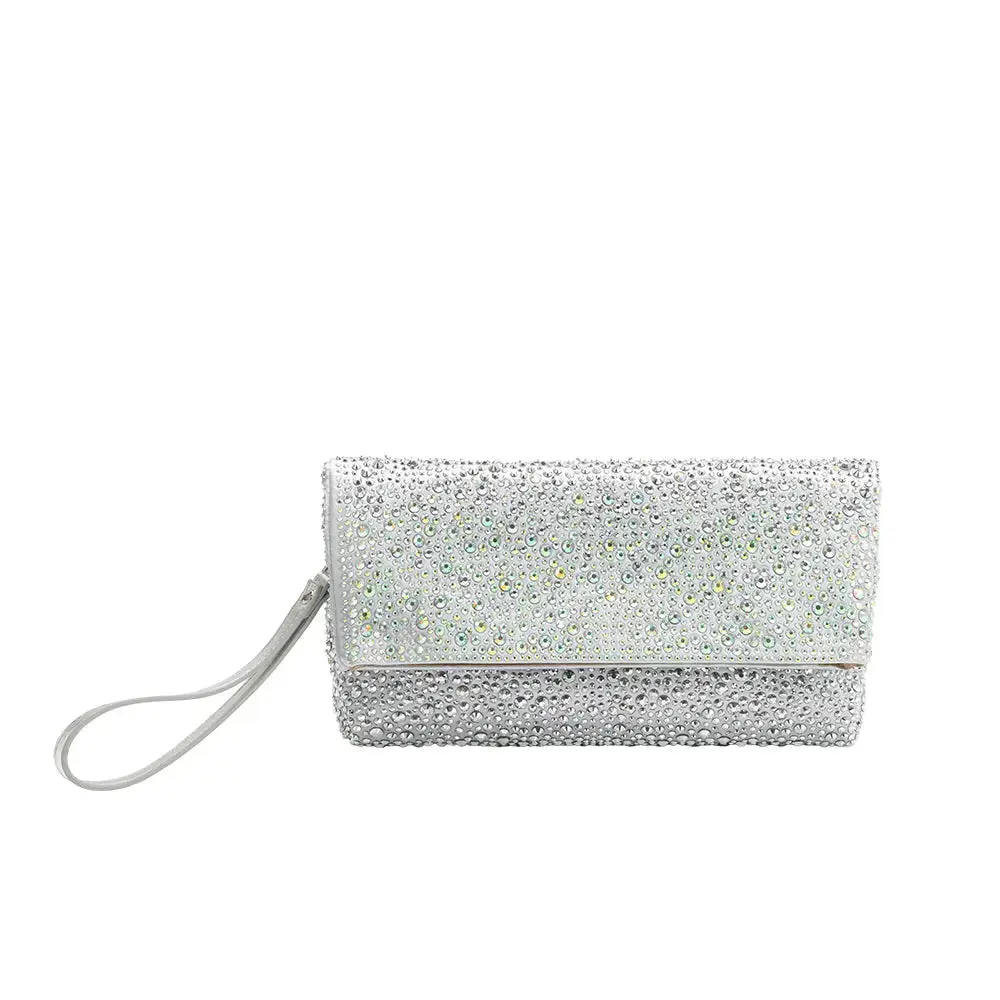MELIE BIANCO-FAYTH SILVER RHINESTONE WRISTLET