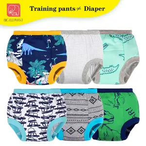 Baby 6 Packs Toddler Training Pants for Boys Girls-Cozy, Fun Designs, 100% Cotton for Easy Toilet Training Reusable & Highly Absorbent Children's Training Pants 12M-4T