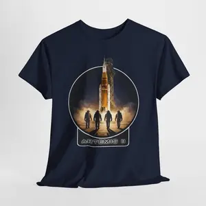 Artemis Moon Mission Rocket Launch Shirt, Lunar Orbit Space Graphic Tee, Astronaut Inspired Apparel, Commemorative Space Gift